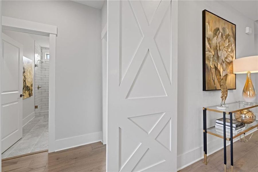 Furnished interior view inside a new home in Soleil Belmont Park, Canton (Image 45).