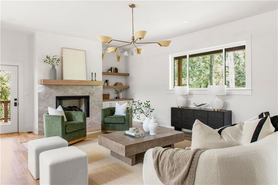 Furnished interior view inside a new home in , Smyrna (Image 8).