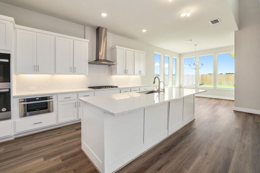 Furnished interior view inside a new home in Santa Rita Ranch, Liberty Hill (Image 8).