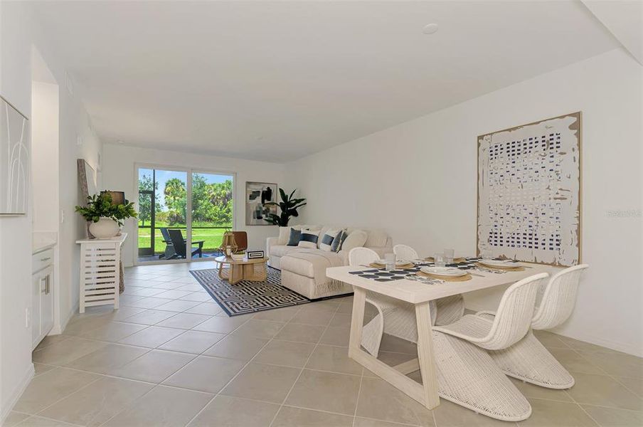 Furnished interior view inside a new home in Wellen Park Golf & Country Club, Venice (Image 7).