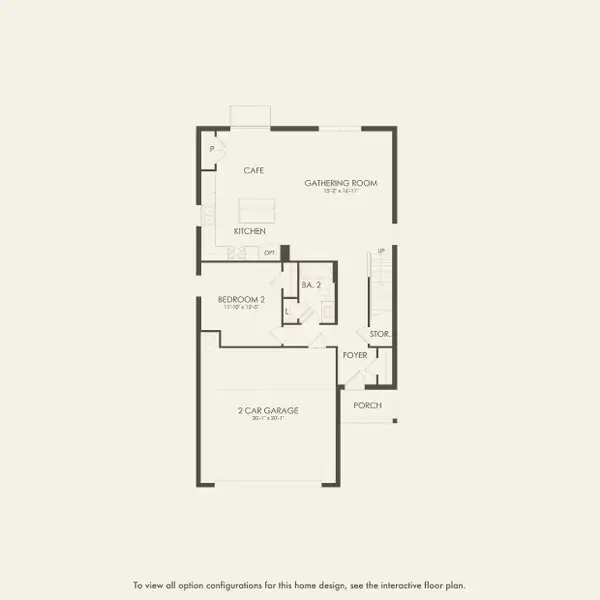2D floor plan layout for the Mill Run by Pulte Homes in Pioneer Ranch, Ocala, FL (Image 5).