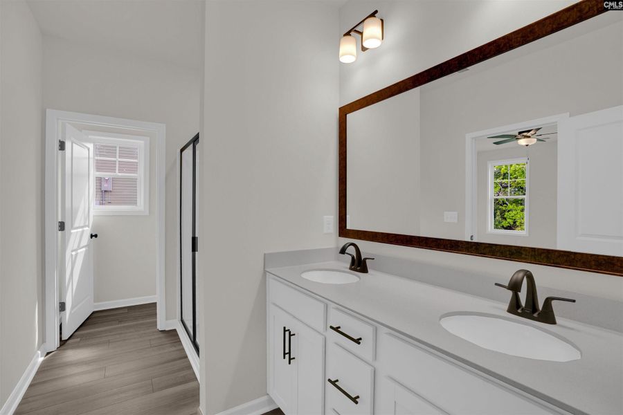 Furnished interior view inside a new home in Old Charleston Acres, Pelion (Image 6).