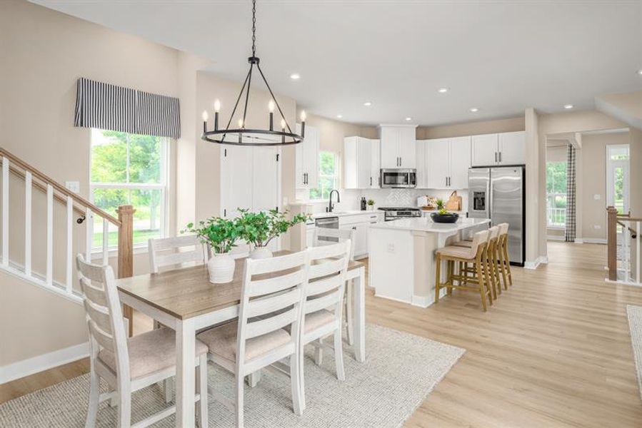 Representative furnished interior of a home built from the Robert Frost by Ryan Homes in Fost, Moyock (Image 9). Representative furnished interior of a home built from the Robert Frost by Ryan Homes in Fost, Moyock (Image 9).