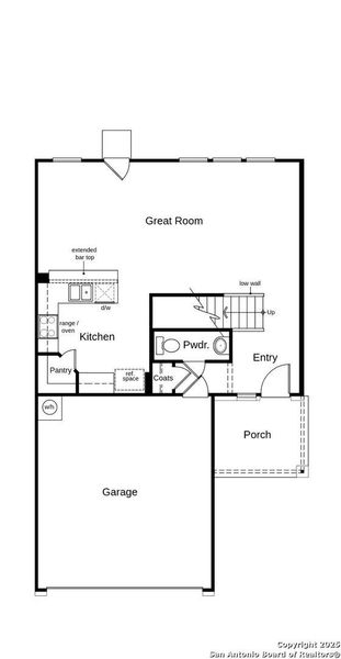 2D floor plan layout of this home in Knox Ridge, Converse, TX (Image 2).