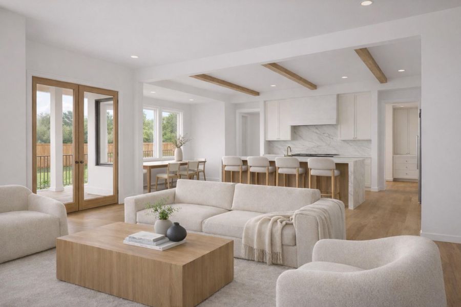 Furnished interior view inside a new home in , Houston (Image 5).