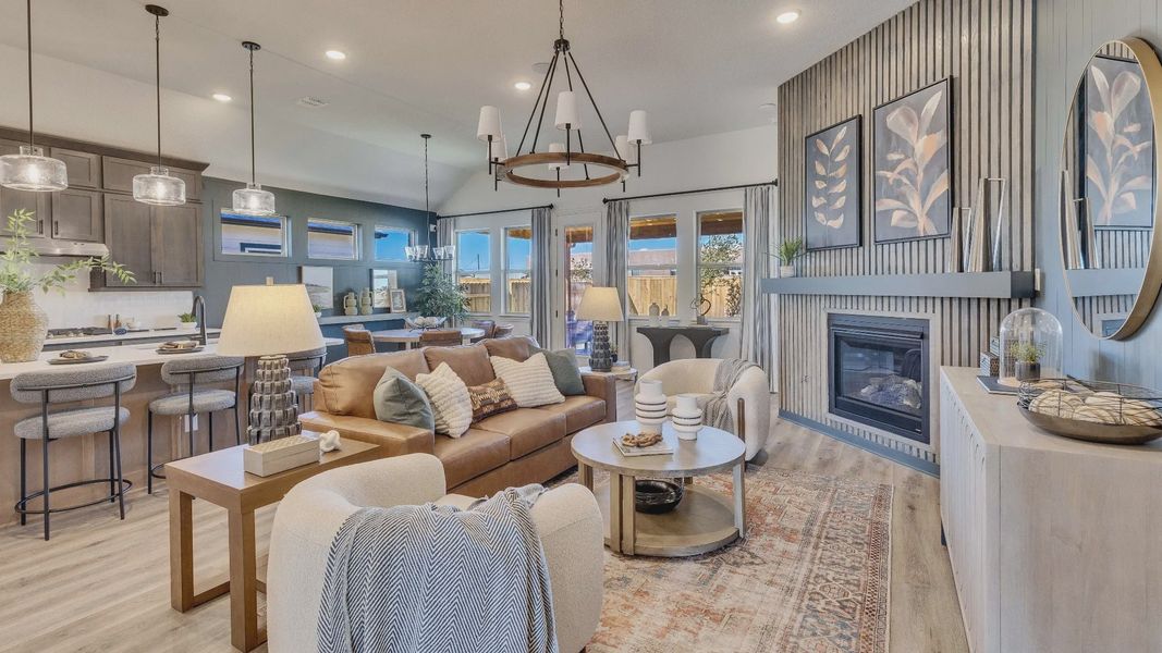 Furnished interior view inside a new home in Sunfield, Buda (Image 5).