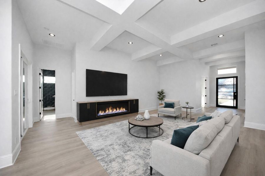 Virtually Staged family room. Virtually Staged family room.