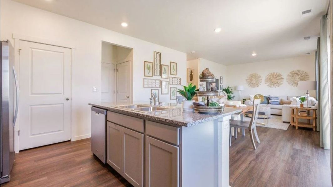 Furnished interior view inside a new home in Settlers Crossing, Commerce City (Image 7). Furnished interior view inside a new home in Settlers Crossing, Commerce City (Image 7).