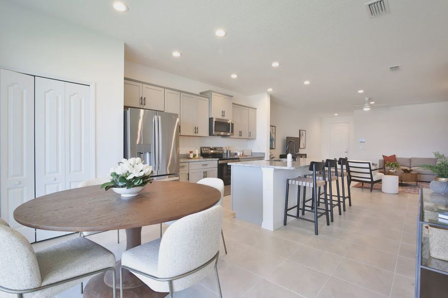 Representative furnished interior of a home built from the Morgan by Neal Communities in SkySail, Naples (Image 20).