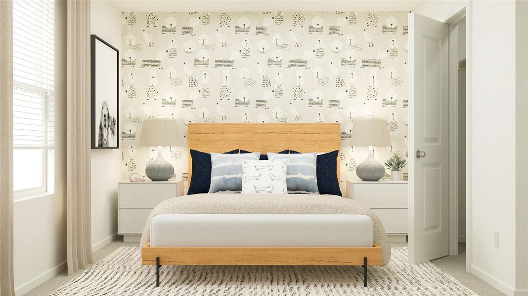 Furnished interior view inside a new home in River Bridge Ranch, San Marcos (Image 28).