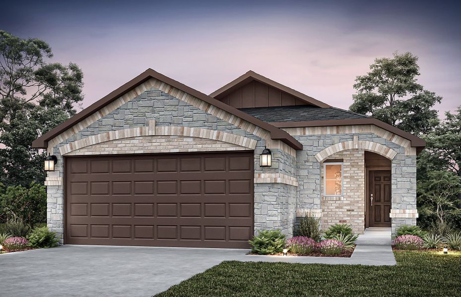 Representative exterior photo of a completed home built from the Adams by Centex in Clearhaven, Princeton, TX (Image 8).