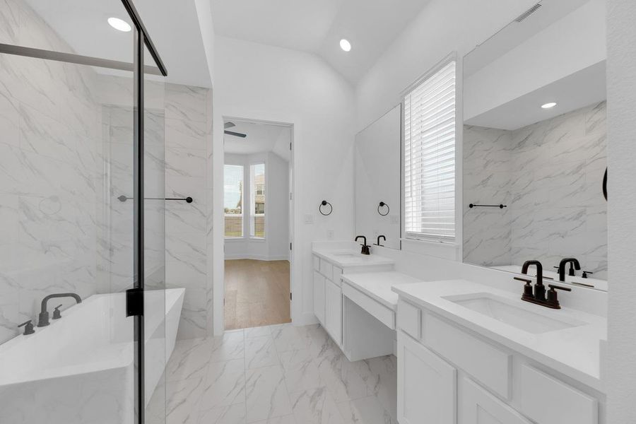 Furnished interior view inside a new home in Wolf Ranch: 51ft. lots, Georgetown (Image 11). Furnished interior view inside a new home in Wolf Ranch: 51ft. lots, Georgetown (Image 11).