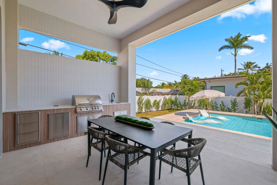 Exterior details and patio area of a home in , Delray Beach (Image 32). Exterior details and patio area of a home in , Delray Beach (Image 32).