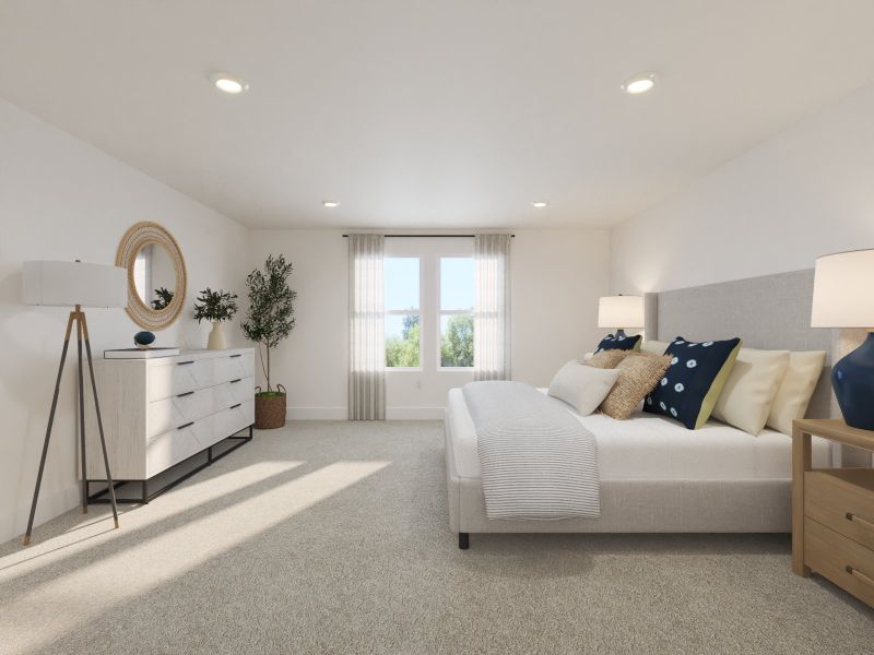 The primary suite offers a private retreat.