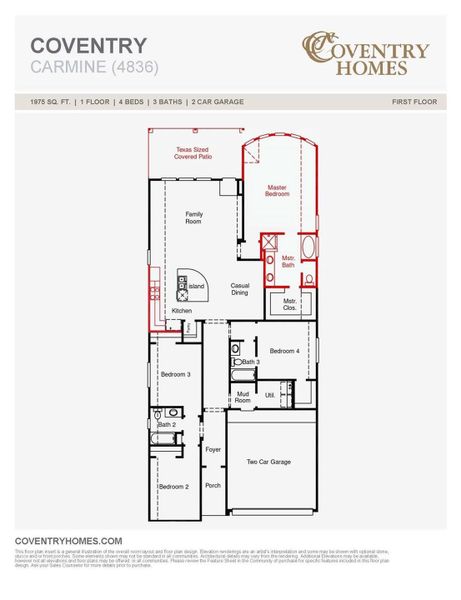2D floor plan layout of this home in Escondido, Magnolia, TX (Image 5).