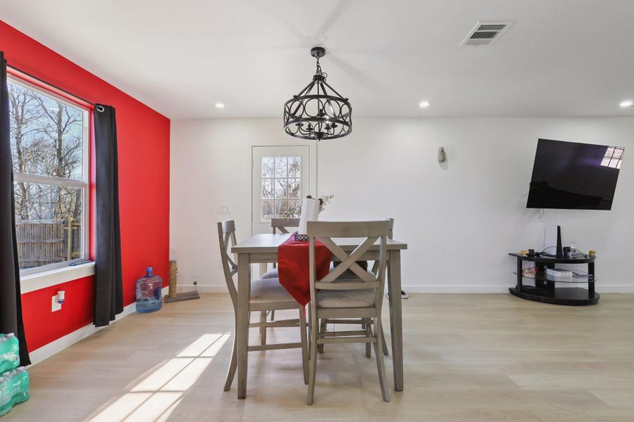 Furnished interior view inside a new home in , Dale (Image 9).