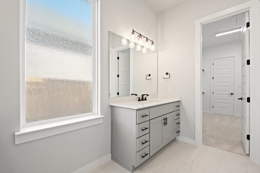 Furnished interior view inside a new home in Lariat, Liberty Hill (Image 16).