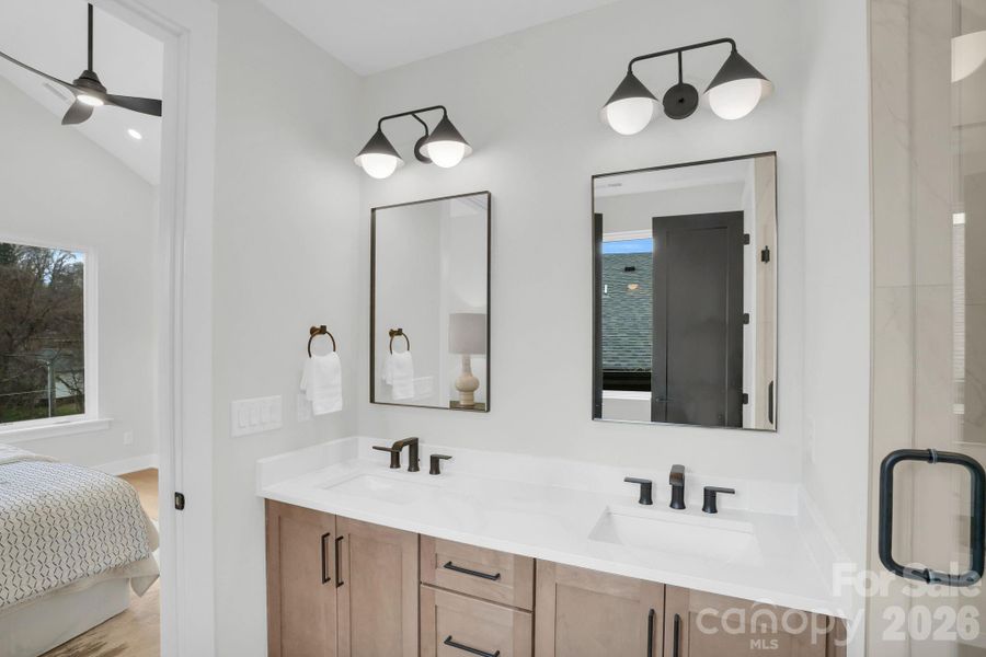 Furnished interior view inside a new home in , Charlotte (Image 38).