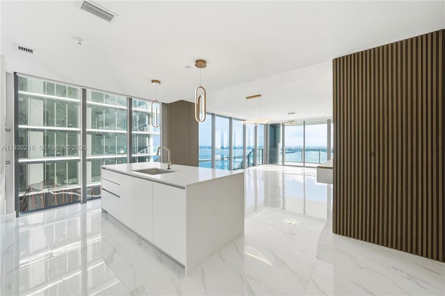 Furnished interior view inside a new home in , Miami (Image 9).
