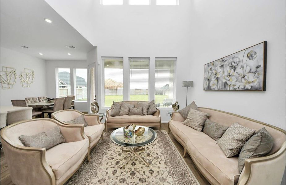 Furnished interior view inside a new home in Cross Creek West: Richmond Collection, Fulshear (Image 12).