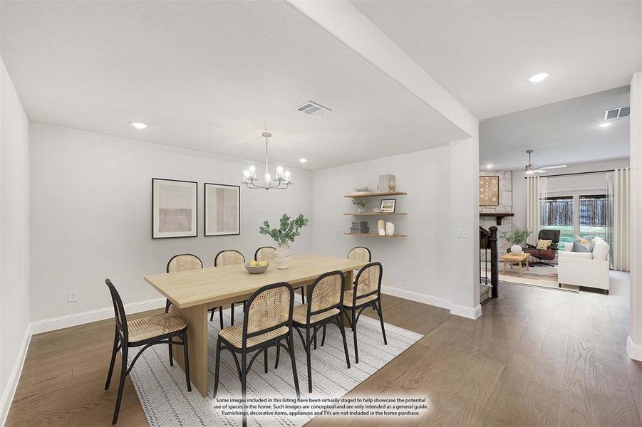 Furnished interior view inside a new home in Liberty, Melissa (Image 14).