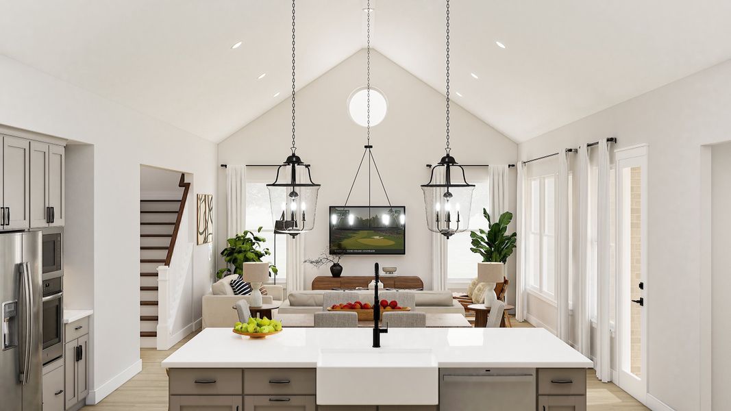 Representative furnished interior of a home built from the Stirling by K. Hovnanian® Homes in Monterra, Rockwall (Image 11).