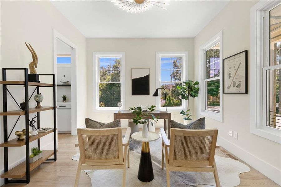 Furnished interior view inside a new home in , Atlanta (Image 16).