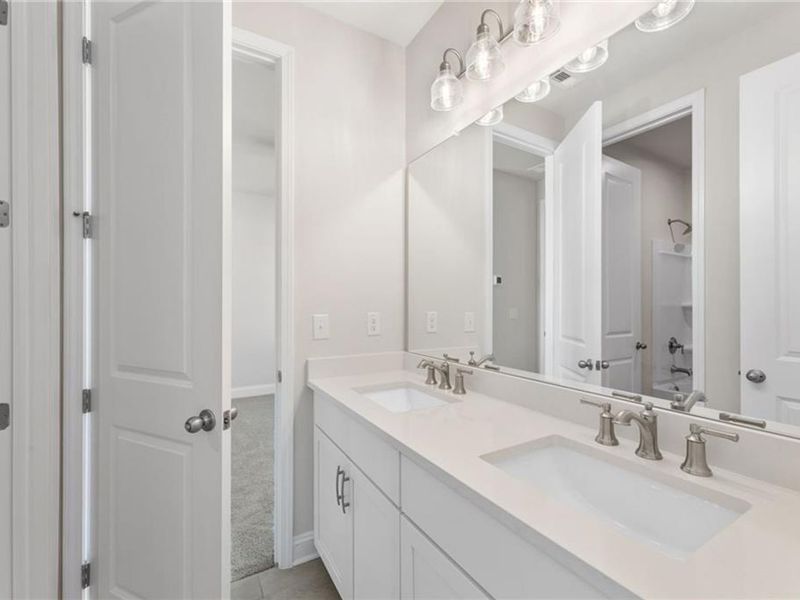 Furnished interior view inside a new home in Melody Lakeside Estates, Buford (Image 16).