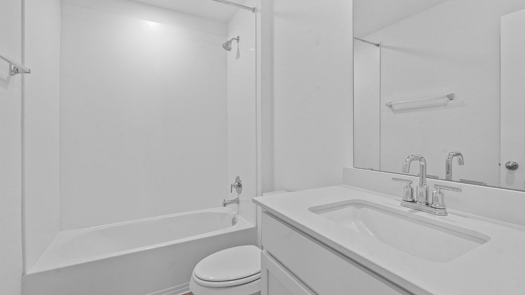 Furnished interior view inside a new home in Carillon, Manor (Image 10).