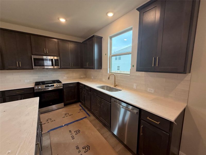 In-progress construction of a new home in La Cima, San Marcos, TX (Image 26).