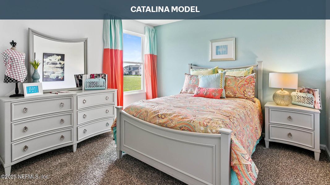 Furnished interior view inside a new home in Copes Landing, Jacksonville (Image 17). Furnished interior view inside a new home in Copes Landing, Jacksonville (Image 17).