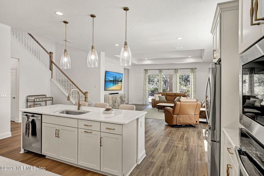 Furnished interior view inside a new home in , Jacksonville (Image 9).