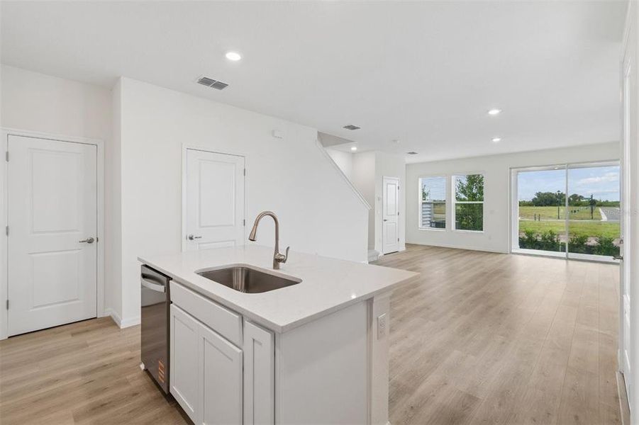 Furnished interior view inside a new home in Waterset Townhomes, Apollo Beach (Image 16).