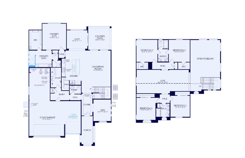 2D floor plan layout of this home in Harvest - Enchantment Series, Queen Creek, AZ (Image 2). 2D floor plan layout of this home in Harvest - Enchantment Series, Queen Creek, AZ (Image 2).
