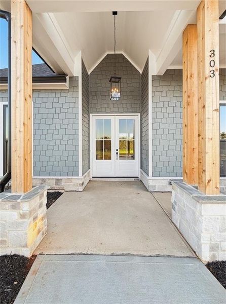 Exterior details and patio area of a home in , Rydal (Image 30).