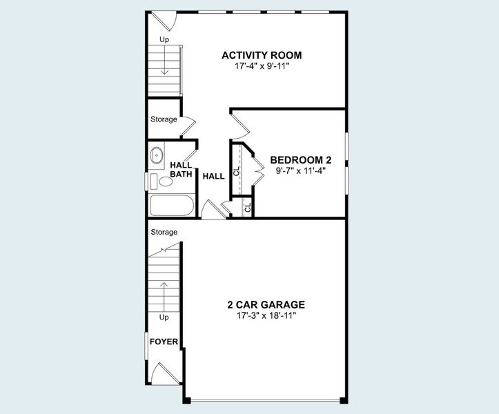 2D floor plan layout of this home in Cloverdale, Houston, TX (Image 4). 2D floor plan layout of this home in Cloverdale, Houston, TX (Image 4).
