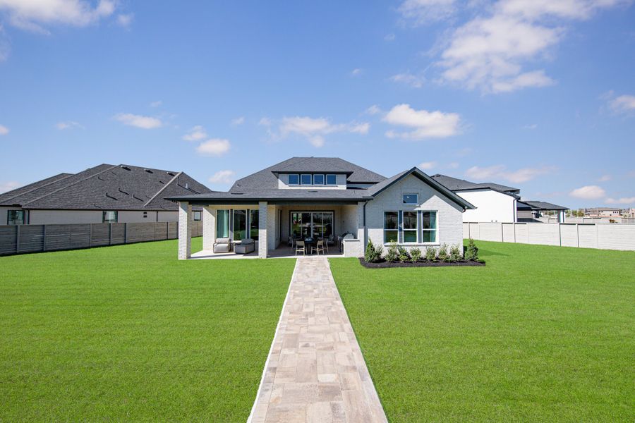 Representative exterior photo of a completed home built from the Northcliffe by Beazer Homes in ARTAVIA, Conroe, TX (Image 16). Representative exterior photo of a completed home built from the Northcliffe by Beazer Homes in ARTAVIA, Conroe, TX (Image 16).