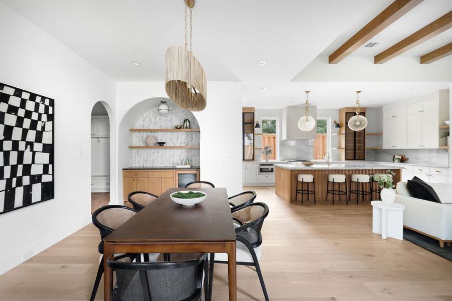 Furnished interior view inside a new home in , Dallas (Image 5).