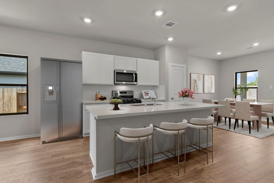 Furnished interior view inside a new home in Laurel Landing, Alvin (Image 7).