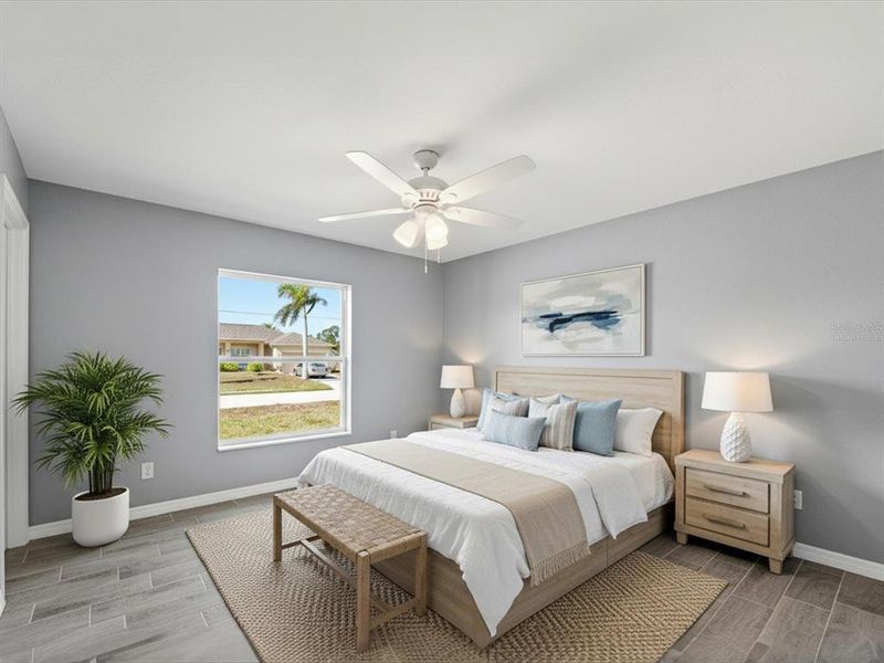 Furnished interior view inside a new home in , Port Charlotte (Image 11). Furnished interior view inside a new home in , Port Charlotte (Image 11).