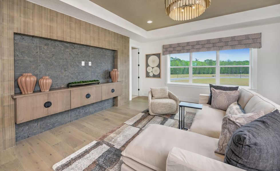 Furnished interior view inside a new home in EverRange, Jacksonville (Image 33).