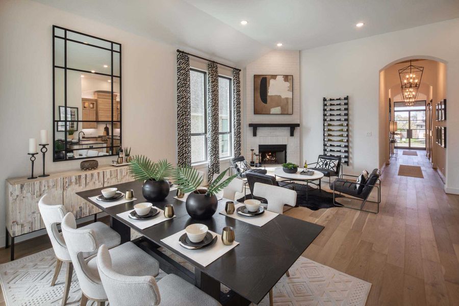 Representative furnished interior of a home built from the 216G by Highland Homes in Quail Hollow, Rockwall (Image 39).