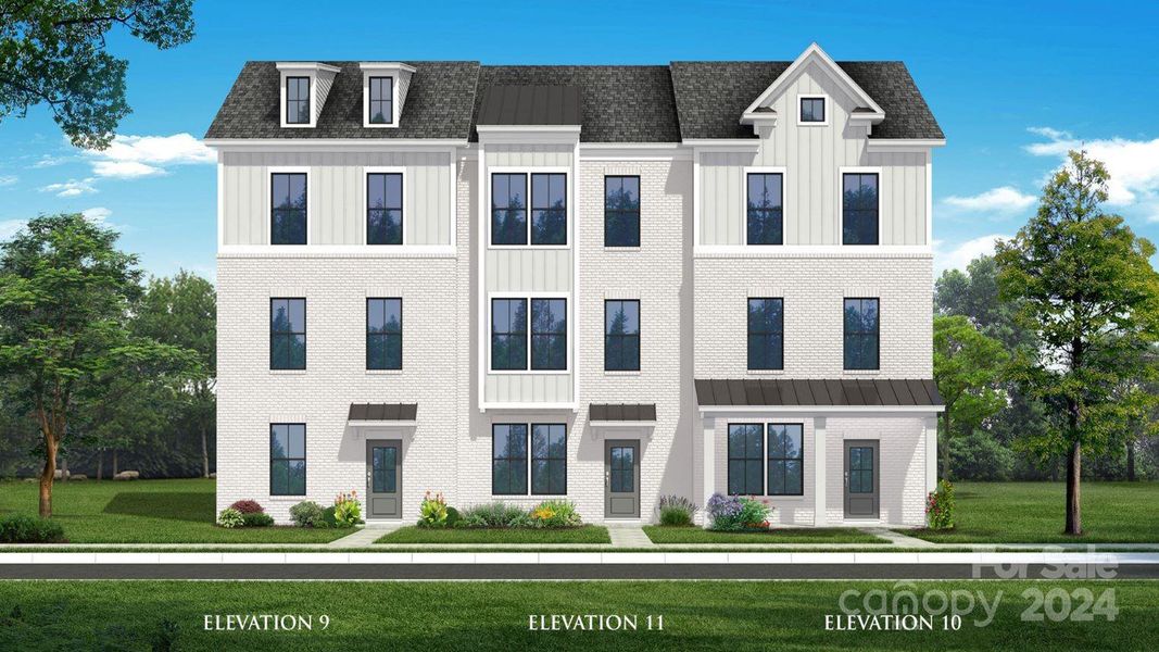 Landon Townhome Artist Elevations