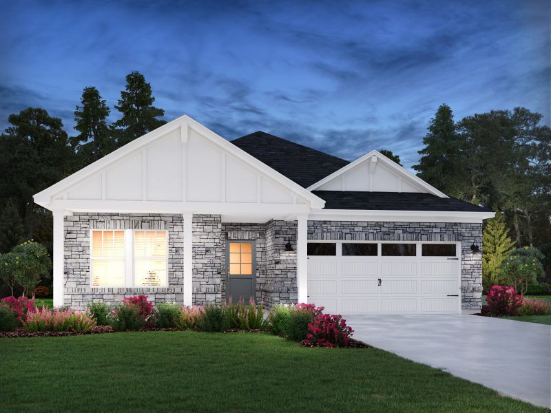 Representative exterior photo of a completed home built from the Newport by Meritage Homes in Brighton Springs, York, SC (Image 19). Representative exterior photo of a completed home built from the Newport by Meritage Homes in Brighton Springs, York, SC (Image 19).