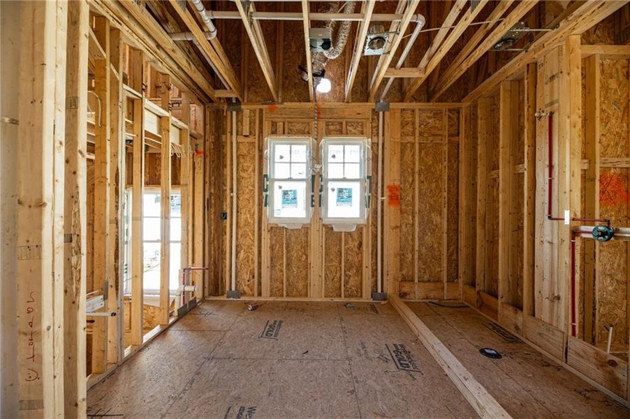 In-progress construction of a new home in , Alpharetta, GA (Image 17).