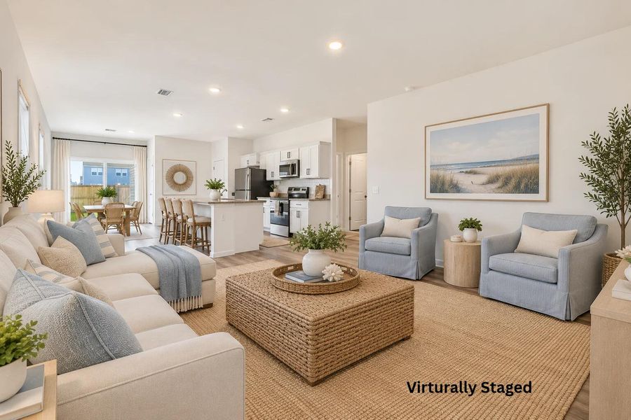 Furnished interior view inside a new home in Pender Woods at Cane Bay, Summerville (Image 11).