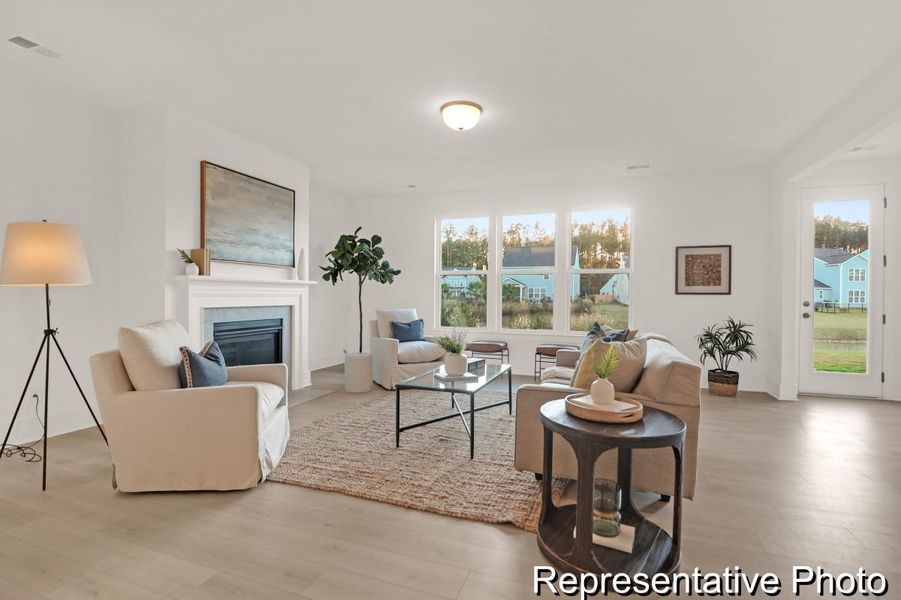 Furnished interior view inside a new home in Homecoming, Ravenel (Image 11).
