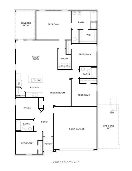 2D floor plan layout of this home in River Ranch Trails, Dayton, TX (Image 3). 2D floor plan layout of this home in River Ranch Trails, Dayton, TX (Image 3).