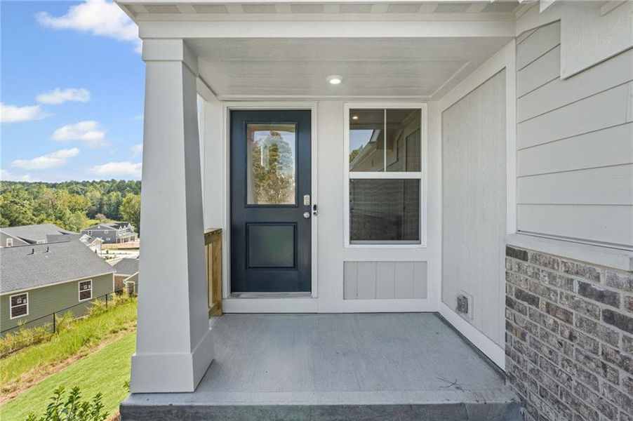 Exterior details and patio area of a home in Villas at Gold Creek, Dawsonville (Image 17).