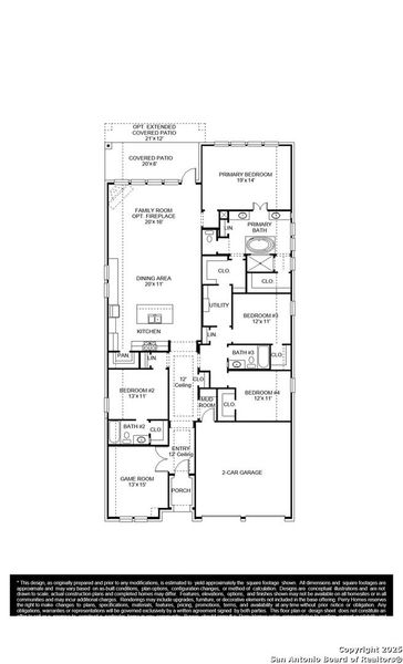 2D floor plan layout of this home in Meadows Of Mill Creek 50', Seguin, TX (Image 2). 2D floor plan layout of this home in Meadows Of Mill Creek 50', Seguin, TX (Image 2).